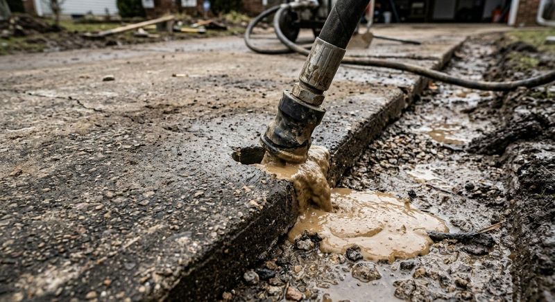 Sunken Driveway Lifting in San Antonio, TX
