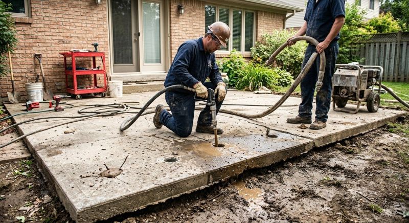 Walkway Leveling in West Des Moines, IA